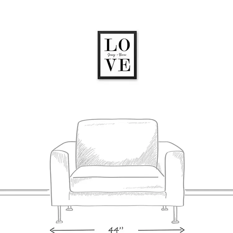 personalized_simple_love_framed_canvas_wall_plaque_3.webp Personalized Simple Love Framed Canvas Wall Plaque>Kirklands Home Fashion