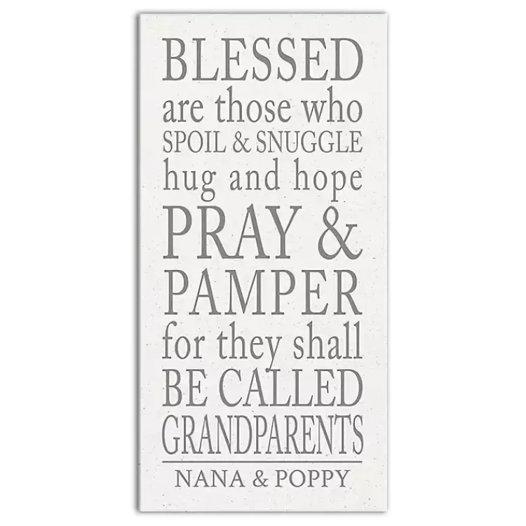 Personalized Those Grandparents Canvas Wall Plaque>Kirklands Home Best Sale