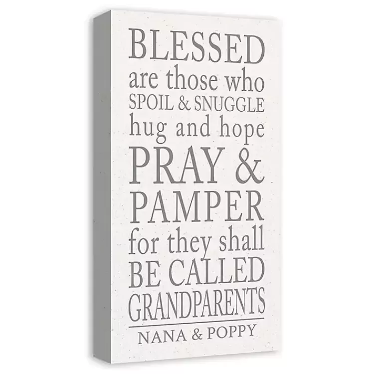 Personalized Those Grandparents Canvas Wall Plaque>Kirklands Home Best Sale