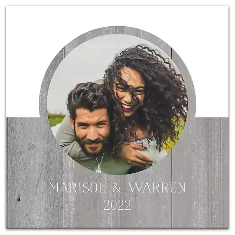 Personalized Two Tone Charcoal Plank Wall Plaque>Kirklands Home Flash Sale