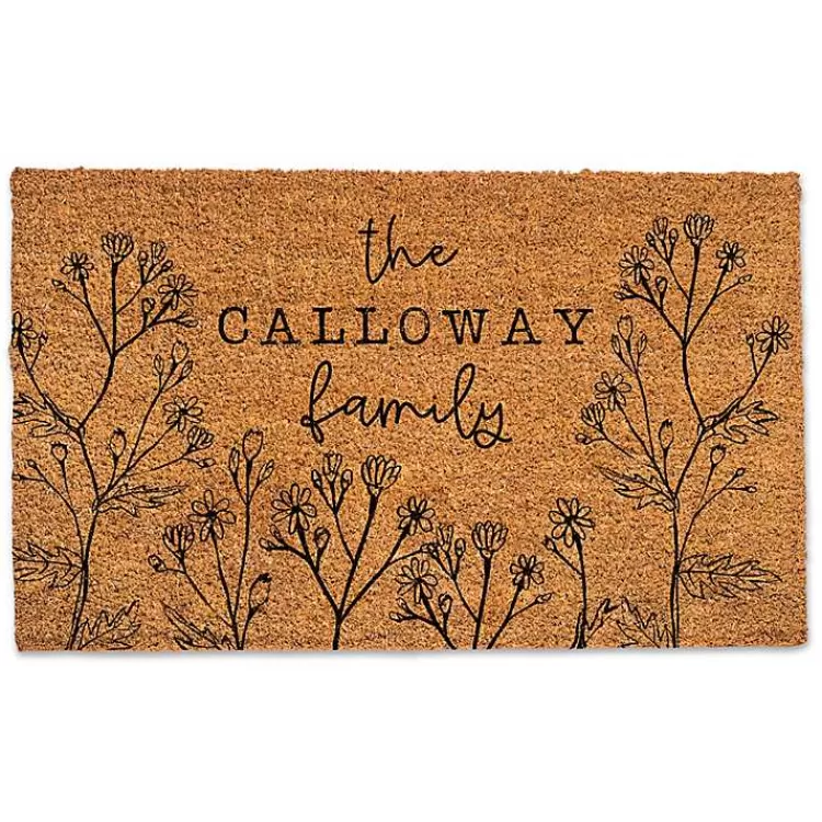 Personalized Wildflower Doormat>Kirklands Home Flash Sale