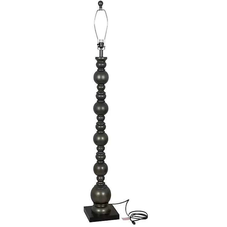Pewter Pillar Round Floor Lamp>Kirklands Home Outlet