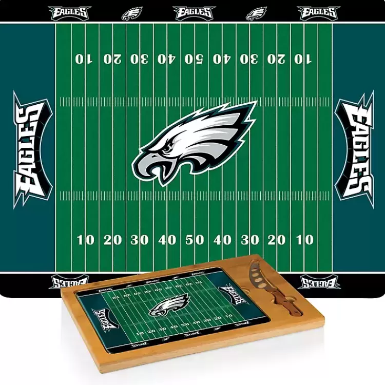 Philadelphia Eagles Cutting Board & Knife Set>Kirklands Home Online