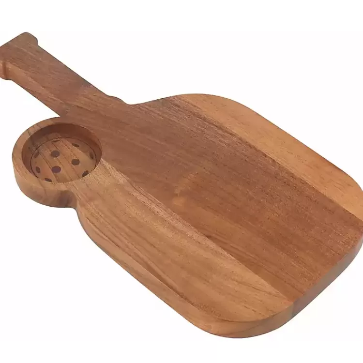 Pickleball Shaped Acacia Wood Serving Board>Kirklands Home New