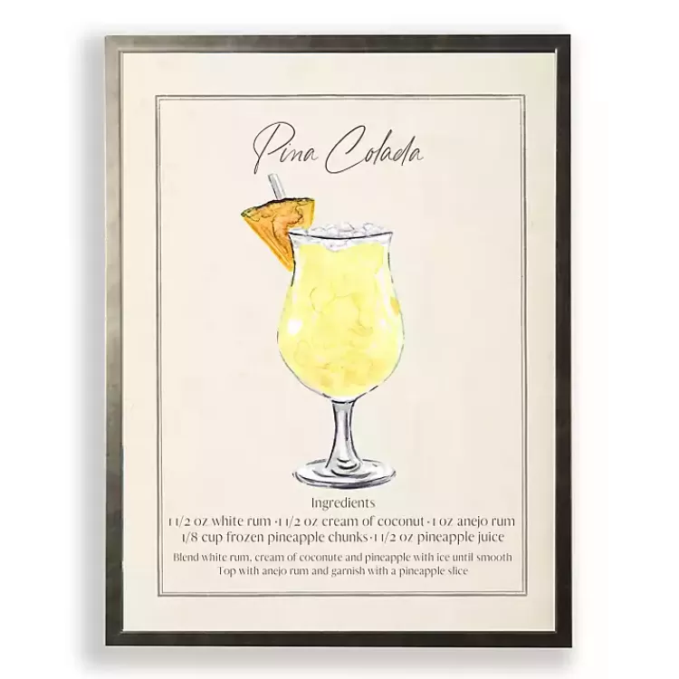 Pina Colada Framed Art Print>Kirklands Home New
