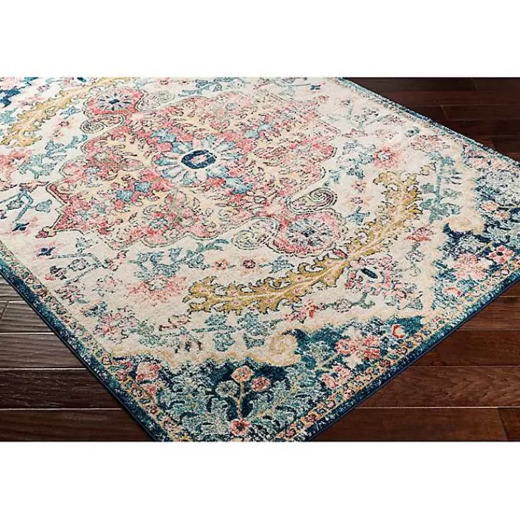 pink_and_blue_traditional_medallion_area_rug_x_5.webp Pink and Blue Traditional Medallion Area Rug, 8x12>Kirklands Home Hot