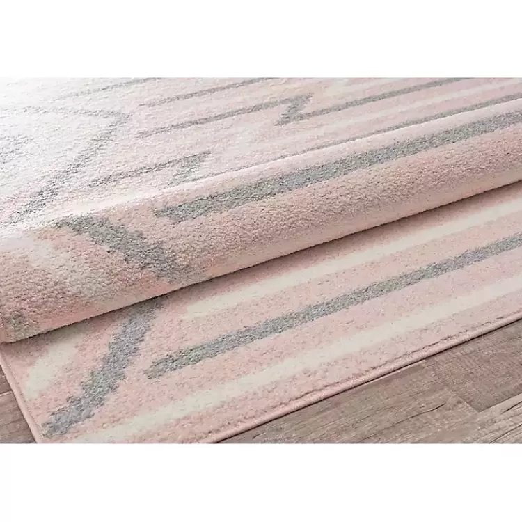 pink_and_gray_zigzag_area_rug_x_3.webp Pink and Gray Zigzag Area Rug, 8x10>Kirklands Home Cheap