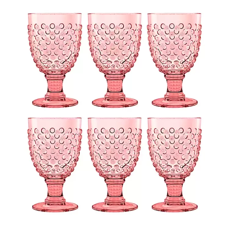 Beaded Acrylic Goblet Wine Glasses, Set of 6>Kirklands Home Flash Sale