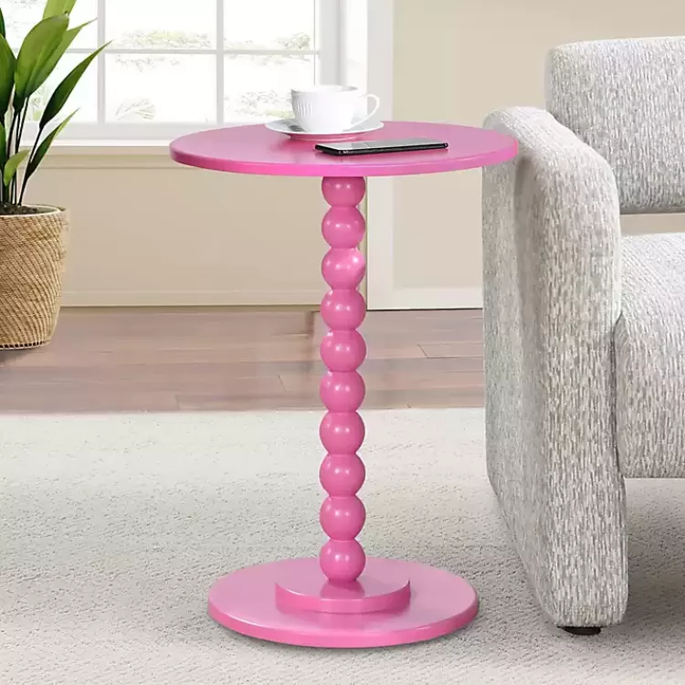 Beaded Spindle Accent Table>Kirklands Home Flash Sale