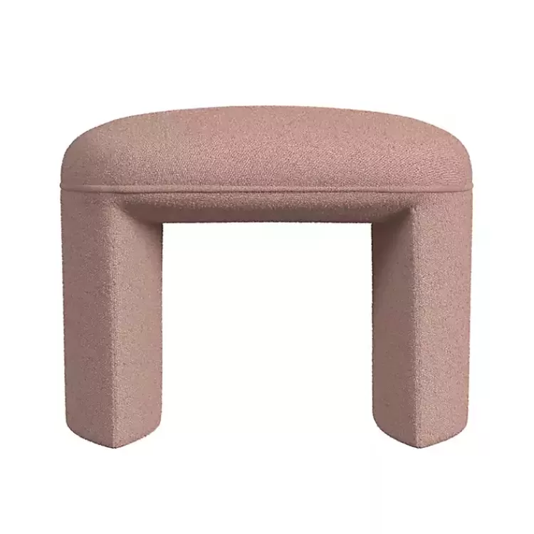 Boucle Oval Upholstered Ottoman>Kirklands Home Flash Sale