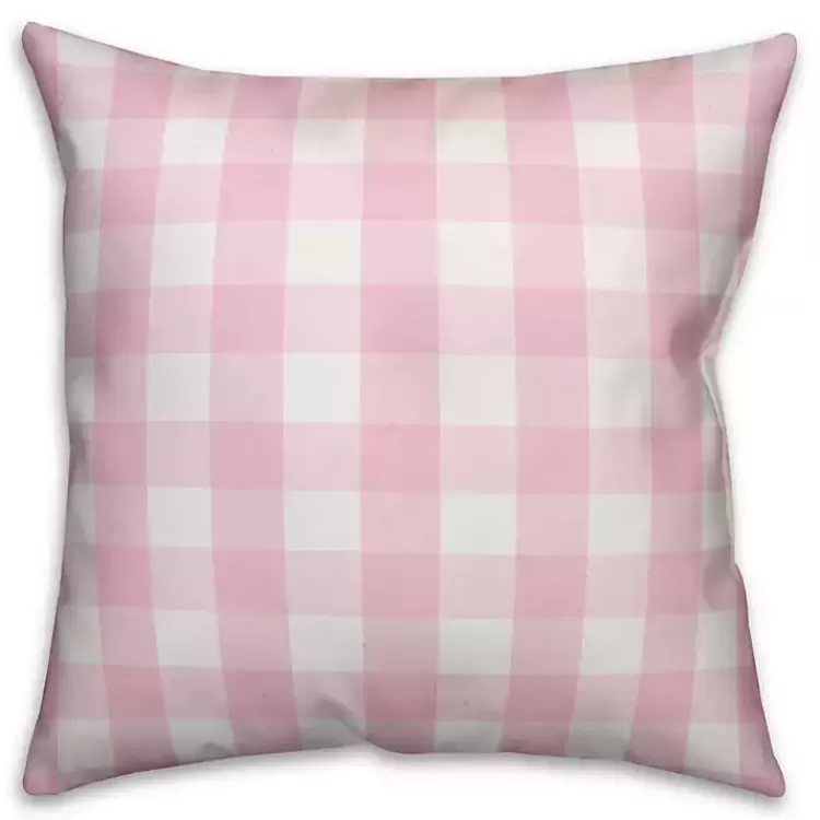 Pink Buffalo Check Flamingo Outdoor Pillow>Kirklands Home New