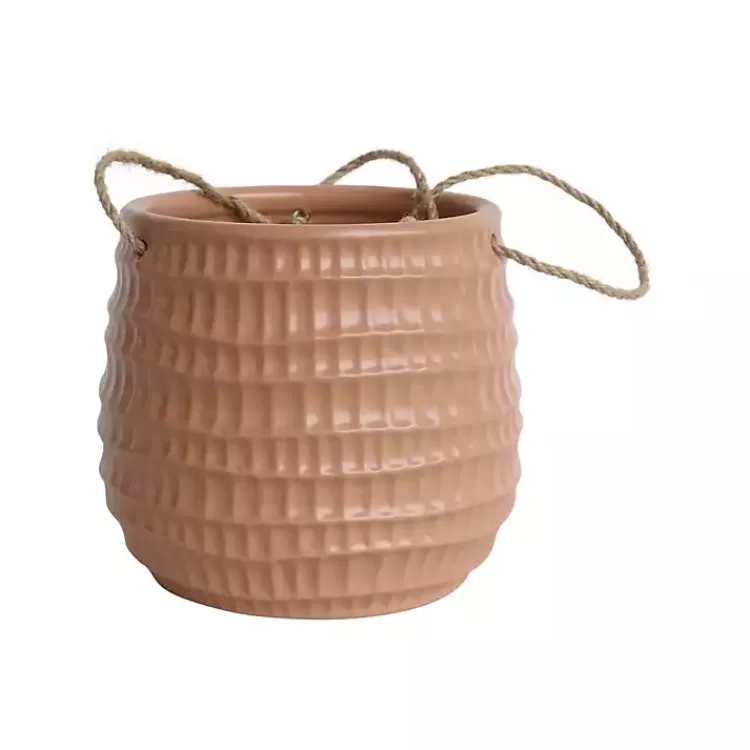 Dimpled Ceramic Hanging Planter>Kirklands Home Cheap
