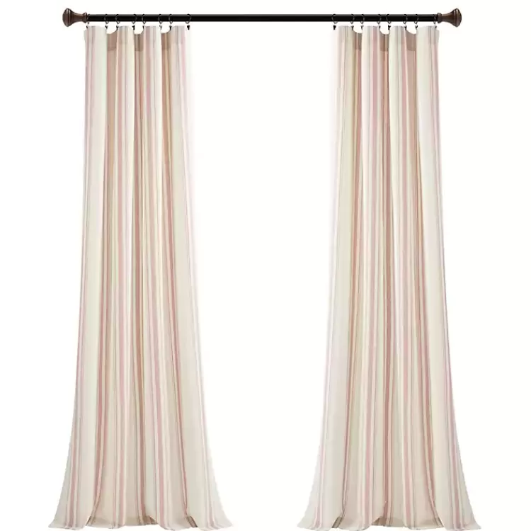 Farmhouse Stripe Curtain Panel Set, 84 in.>Kirklands Home New