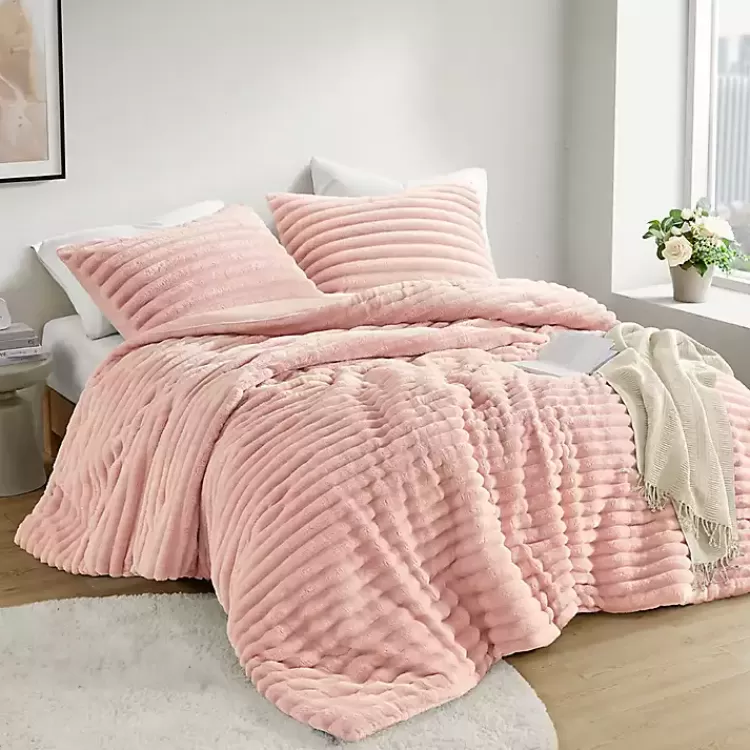 Fluffy Ribbed 3-pc. King Comforter Set>Kirklands Home Clearance