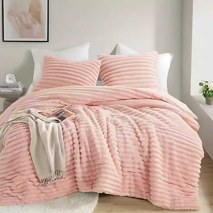 Fluffy Ribbed 3-pc. King Comforter Set>Kirklands Home Clearance