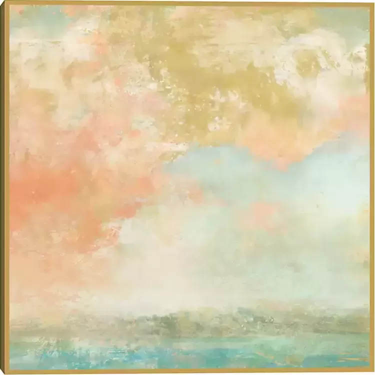Pink Mist Framed Canvas Art Print>Kirklands Home Flash Sale