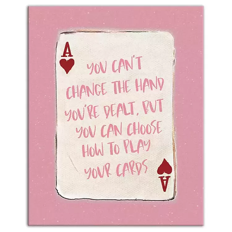 Playing Card Canvas Art Print>Kirklands Home Clearance