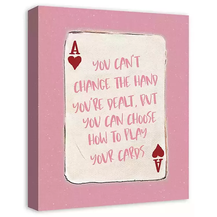 Playing Card Canvas Art Print>Kirklands Home Clearance