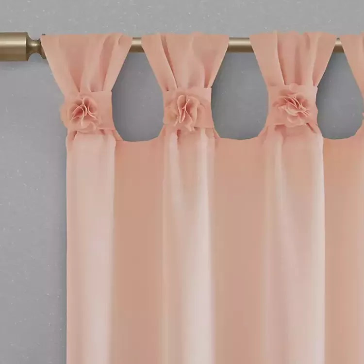 pink_rosette_tab_top_curtain_panel__in_3.webp Rosette Tab Top Curtain Panel, 84 in.>Kirklands Home Hot
