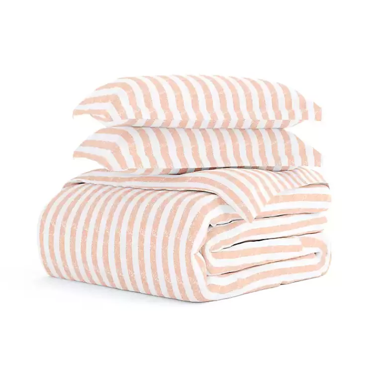 Pink Rugged Stripe 2-pc. Twin Duvet Cover Set>Kirklands Home Outlet