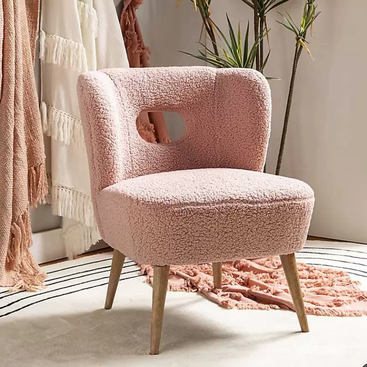 Sherpa Barrel Accent Chair>Kirklands Home Store