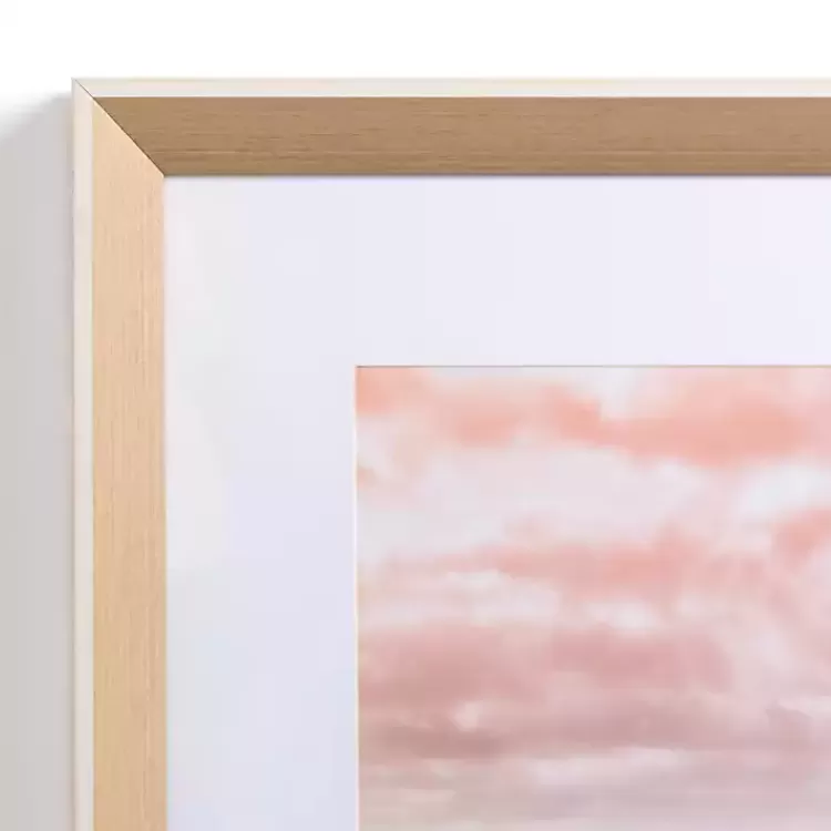 Pink Sky Beach Framed Art Print>Kirklands Home Hot