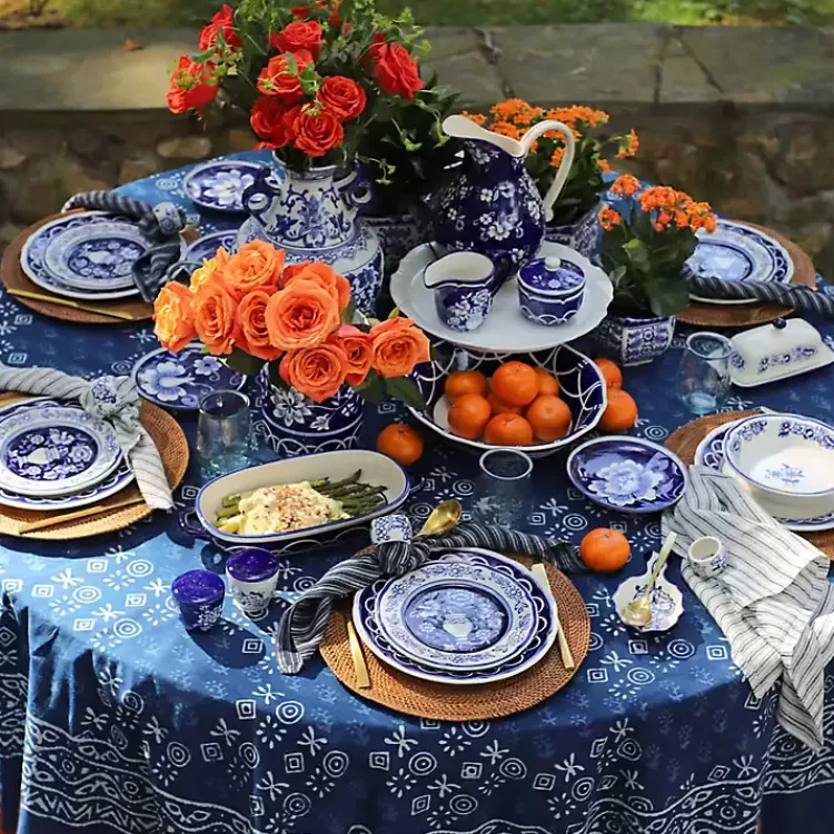 Pip Vintage Blue Floral 3-pc. Shaker & Napkin Set>Kirklands Home Cheap