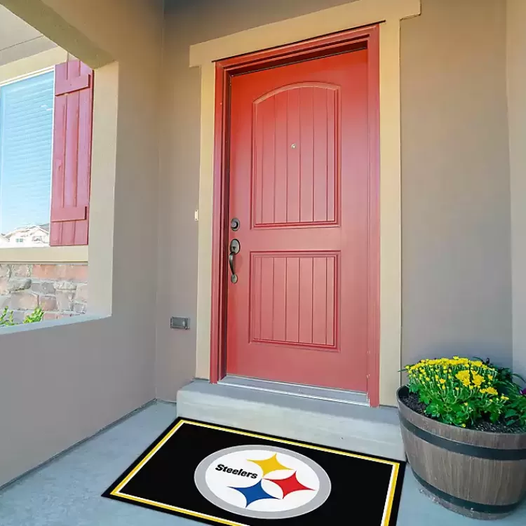pittsburgh_steelers_area_rug_x_3.webp Pittsburgh Steelers Area Rug, 3x4>Kirklands Home Store