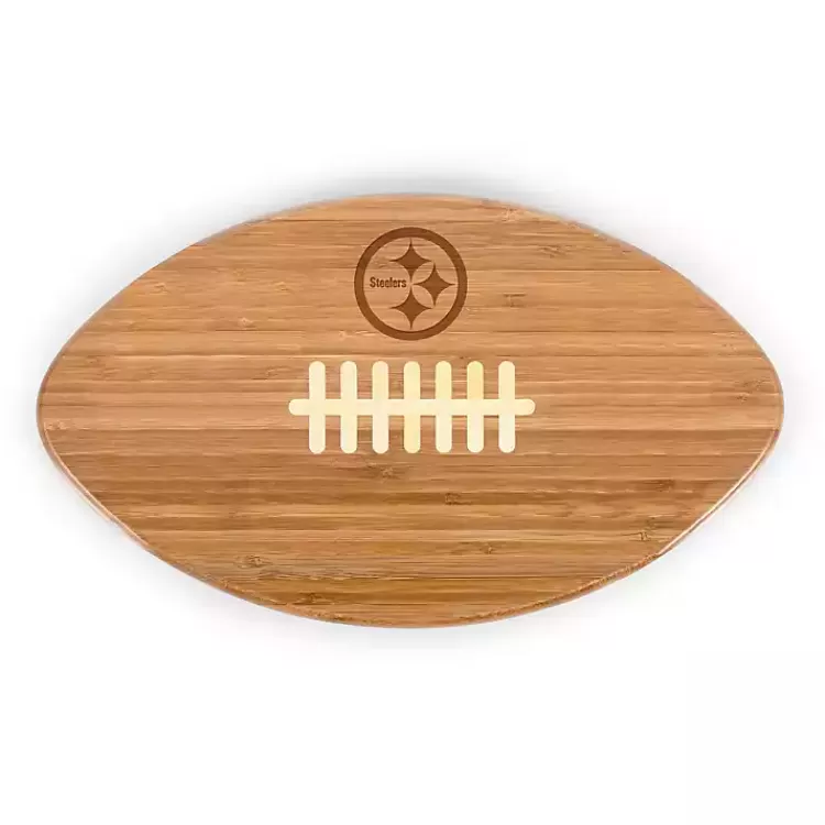 Pittsburgh Steelers Bamboo Football Cutting Board>Kirklands Home Discount