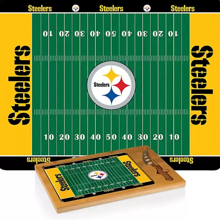 Pittsburgh Steelers Cutting Board & Knife Set>Kirklands Home Cheap