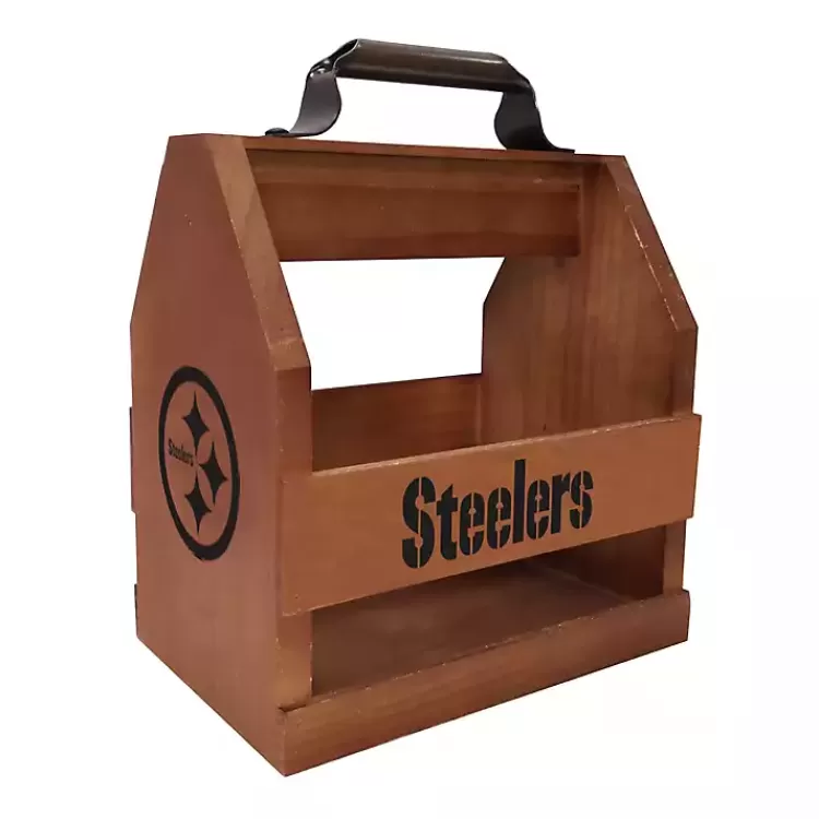 Pittsburgh Steelers Wooden Condiment Caddy>Kirklands Home Sale