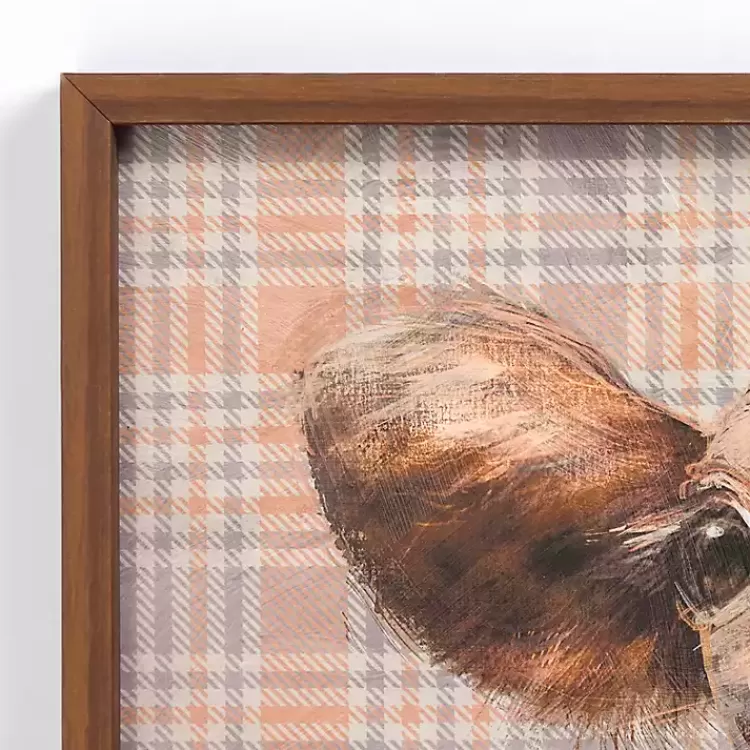 Plaid Cow Close-Up Framed Art Print>Kirklands Home Flash Sale