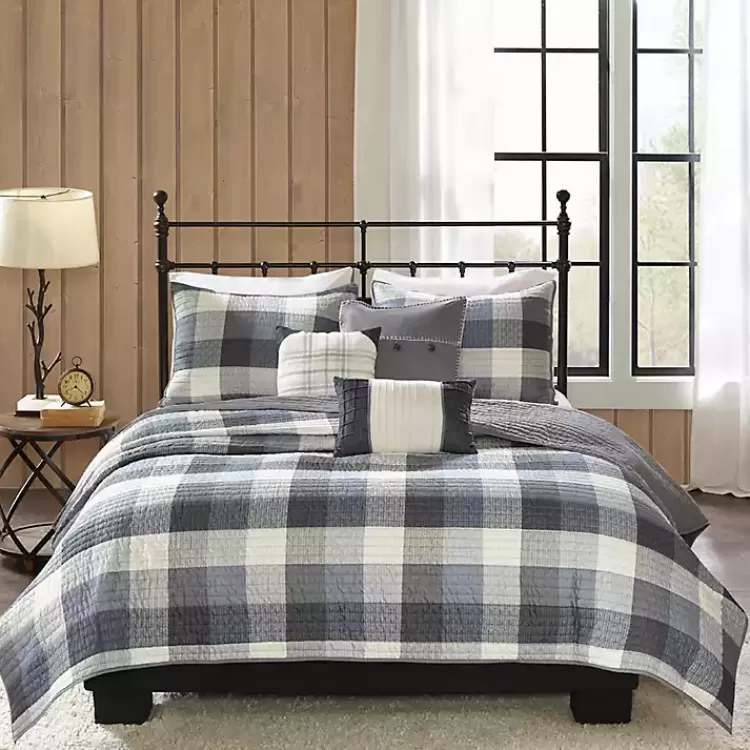 Plaid Reversible 6-pc. Full/Queen Coverlet Set>Kirklands Home Hot