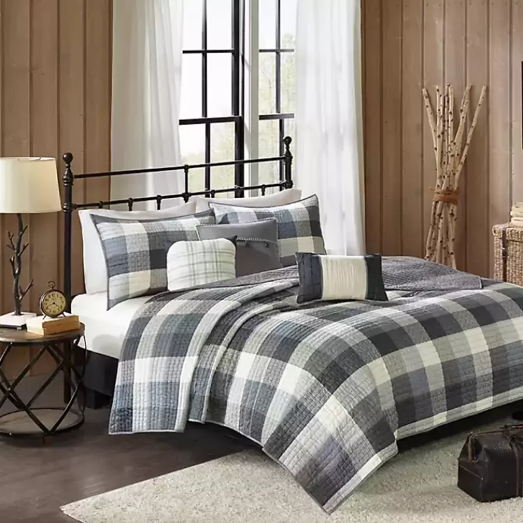 Plaid Reversible 6-pc. Full/Queen Coverlet Set>Kirklands Home Hot