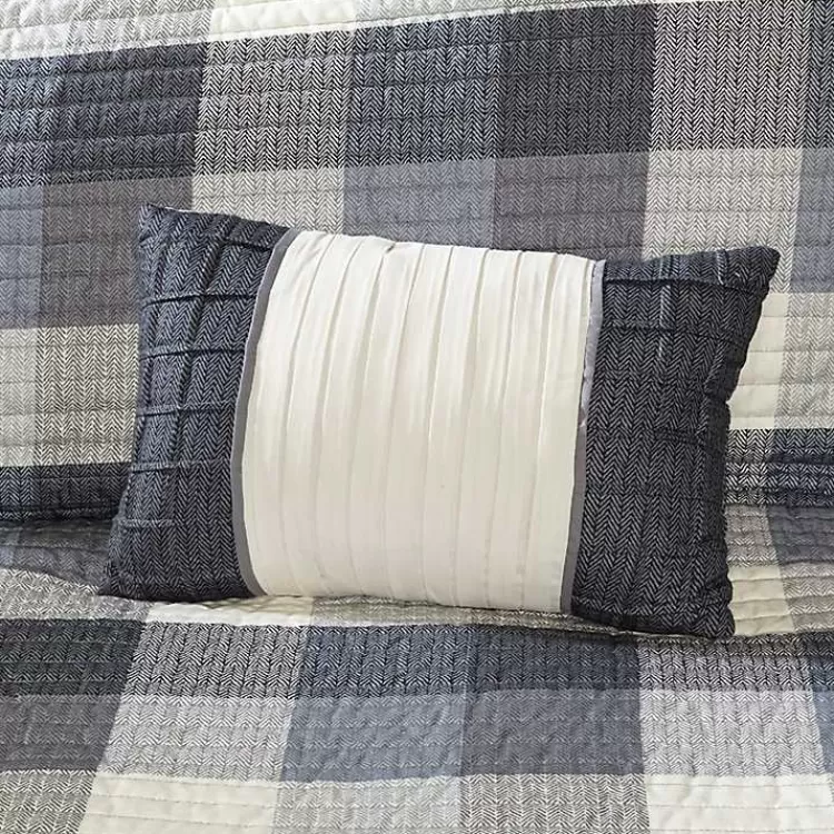 plaid_reversible_pc_fullqueen_coverlet_set_6.webp Plaid Reversible 6-pc. Full/Queen Coverlet Set>Kirklands Home Hot