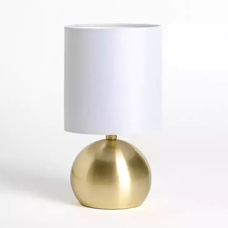 Plated Brass Metal Round Table Lamp>Kirklands Home Online