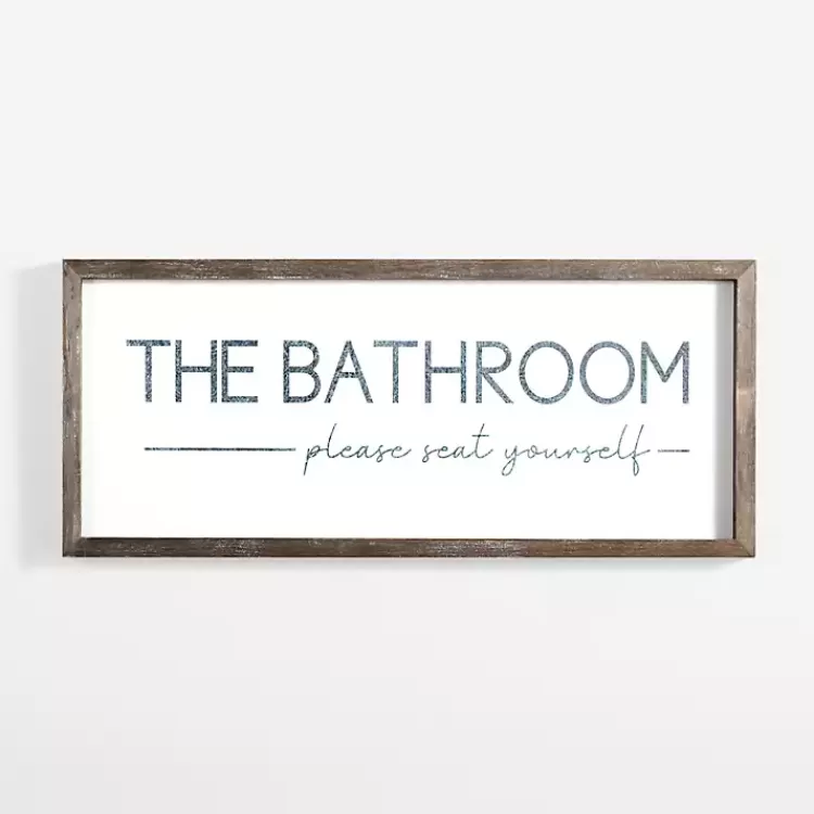 Please Seat Yourself Framed Wall Plaque>Kirklands Home Best