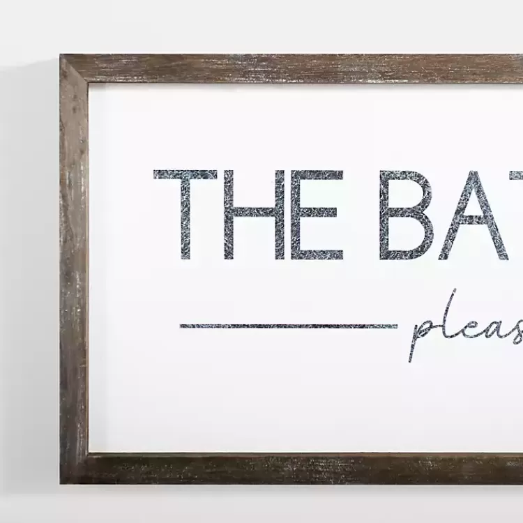 Please Seat Yourself Framed Wall Plaque>Kirklands Home Best