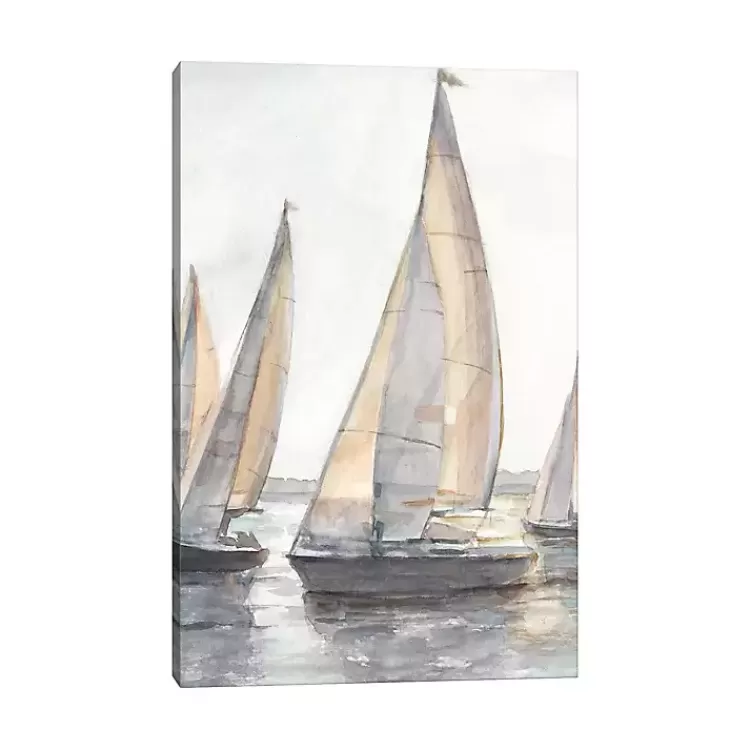 Plein Air Sailboats Canvas Art Print>Kirklands Home Clearance