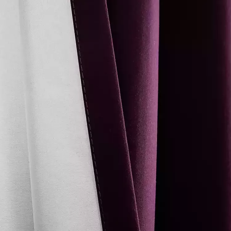 Plum Absolute Blackout Curtain Panel Set, 84 in.>Kirklands Home Cheap