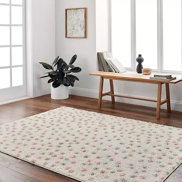 Plush Multicolor Dotted Area Rug, 6x9>Kirklands Home Cheap