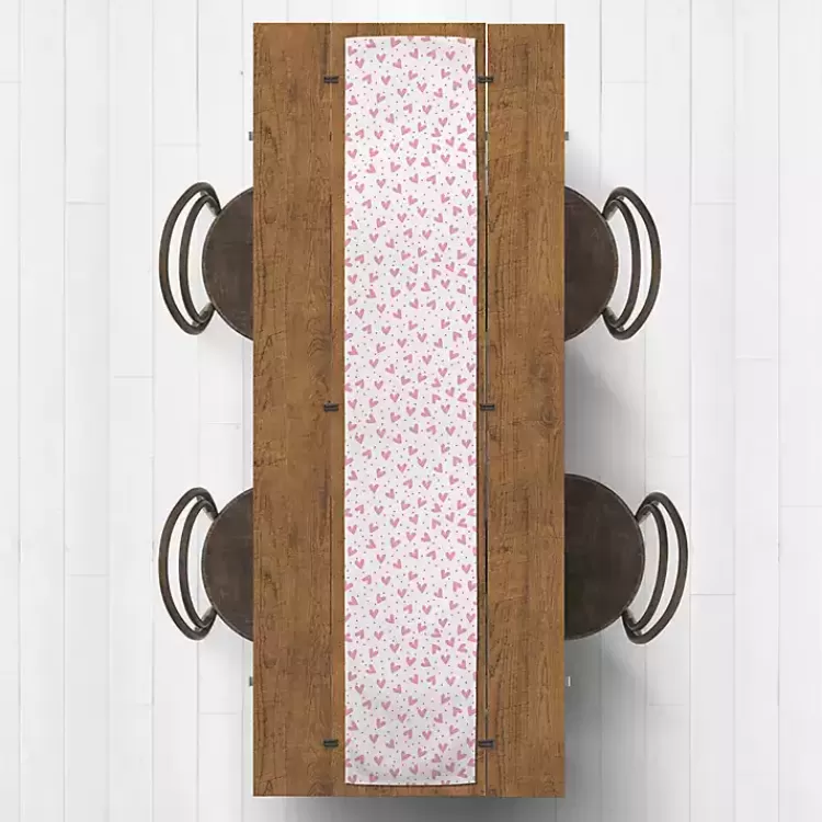 Polka Dot Hearts Table Runner, 90 in.>Kirklands Home Clearance