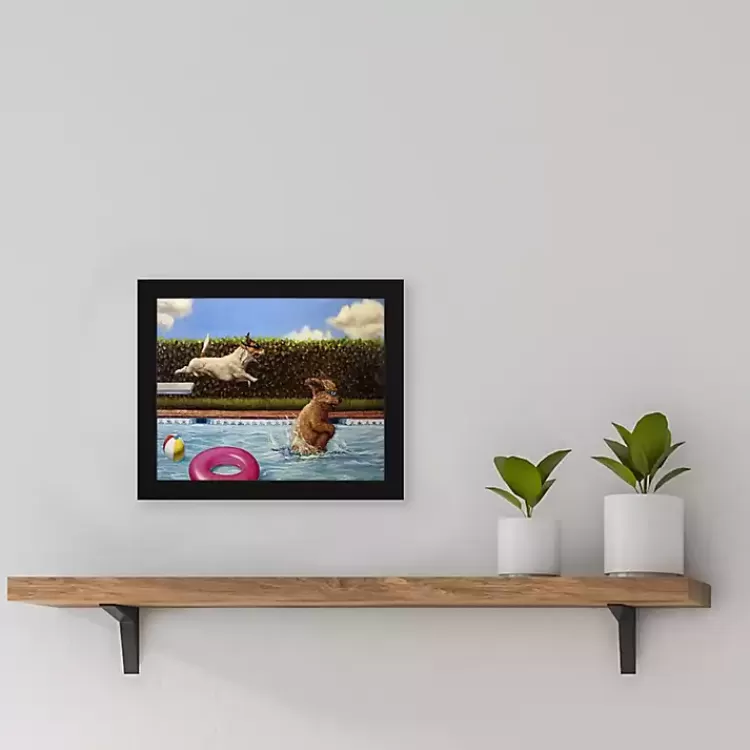 Pool Party Framed Art Print>Kirklands Home Store