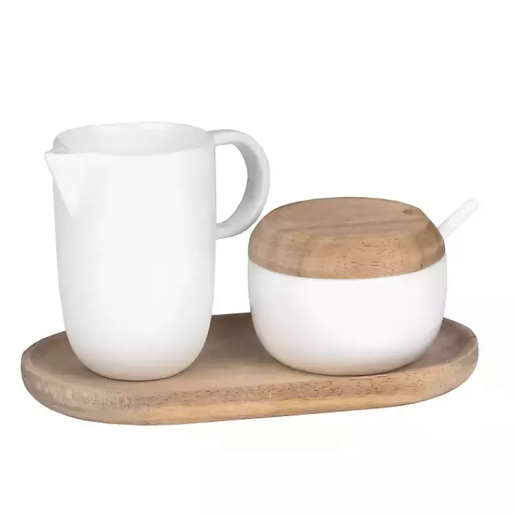 Porcelain 3-pc. Cream and Sugar Set>Kirklands Home New