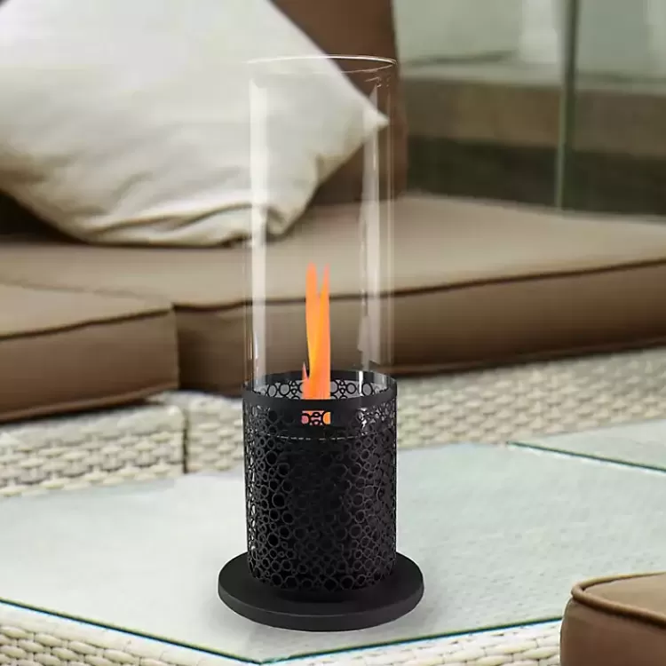 Portable Tabletop Fireplace on Black Base>Kirklands Home Best Sale