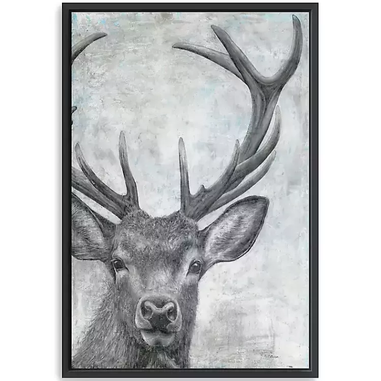 Portrait of a Deer Framed Giclee Canvas Art Print>Kirklands Home Store