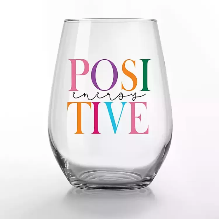 Positive Energy Stemless Wine Glasses, Set of 2>Kirklands Home New