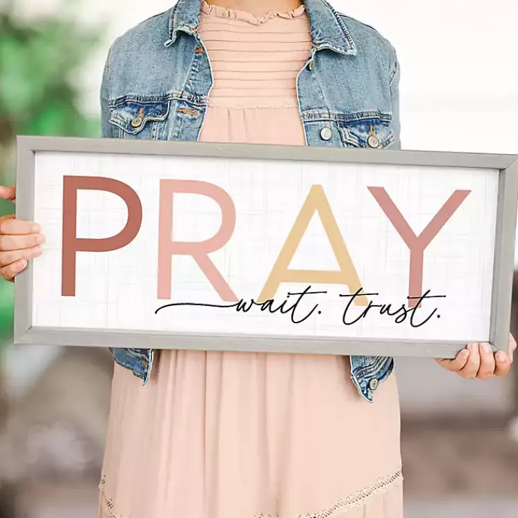 pray_wait_trust_wall_plaque_3.webp Pray Wait Trust Wall Plaque>Kirklands Home Flash Sale