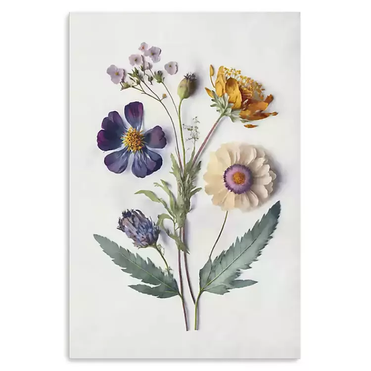 Pressed Flower Memories I Canvas Art Print>Kirklands Home Discount