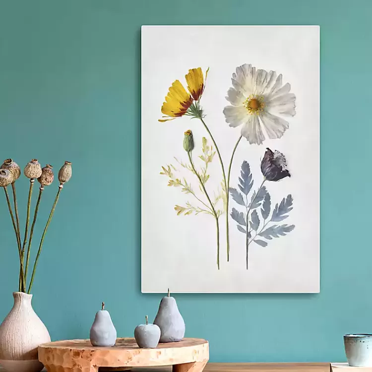 Pressed Flower Memories II Canvas Art Print>Kirklands Home Discount